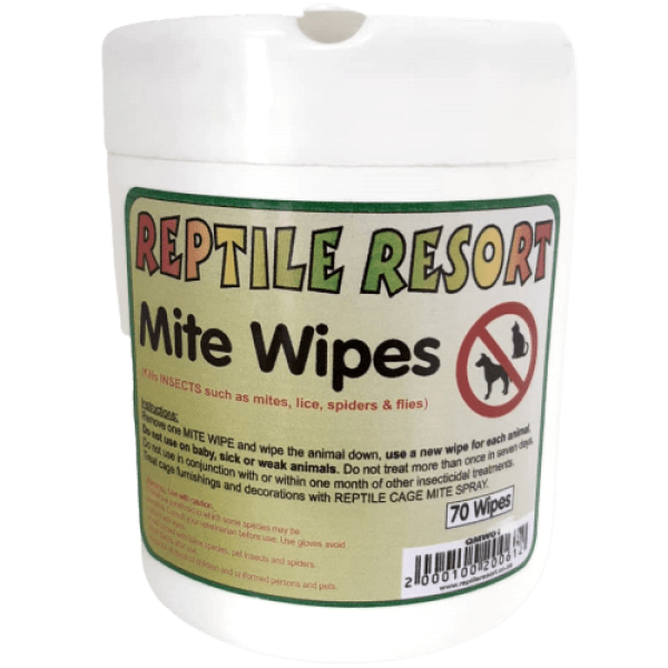 QMW01 Reptile Resort Mite Wipes 70
