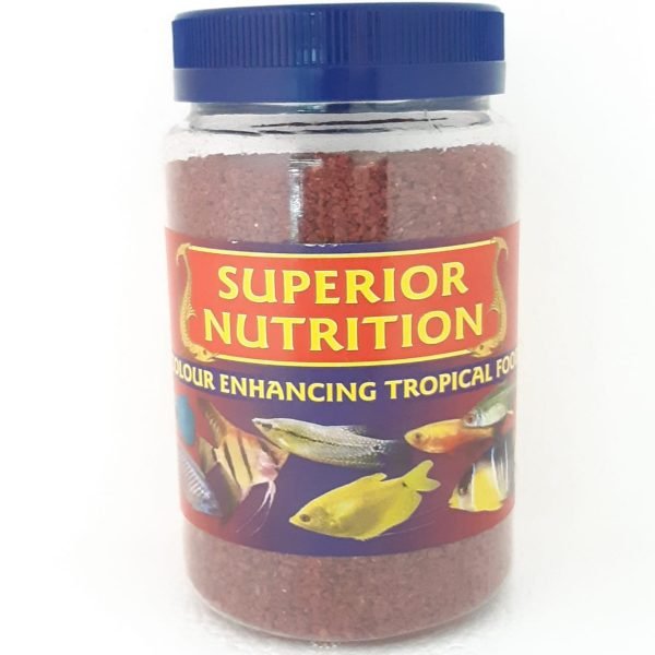 SUPERIOR NUTRITION COLOUR ENHANCING TROPICAL FISH FOOD 200g