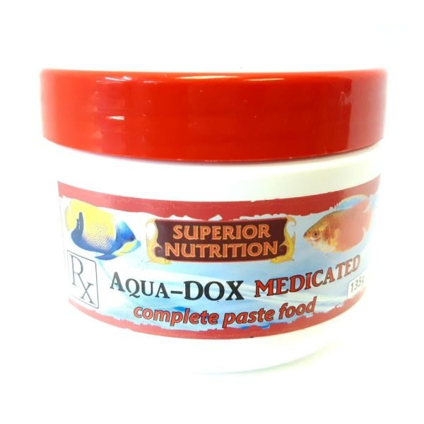 superior nutrition aqua dox medicated comlete paste food 135g