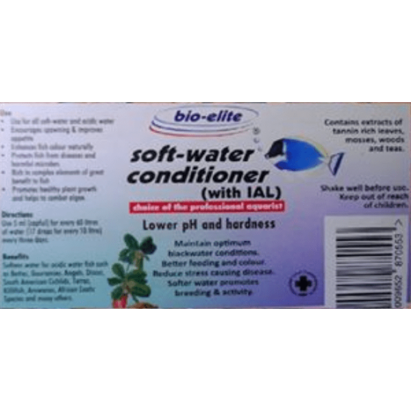 A3210 Soft water Conditioner Label