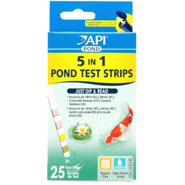 API 5 in 1 Pond Test Strips 25